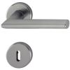 POIGNEE DE PORTE STOCKHOLM SUR ROSACE FINITION INOX HOPPE