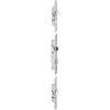 SERRURE 3 POINTS A RELEVAGE DE POIGNEE 6570 PENE PERROQUET TETIERE INOX U 24 X 6 STREMLER