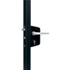 SERRURE DE PORTAIL INOX A CYLINDRE EUROPEEN NOIR RAL 9005 LOCINOX