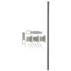 TRINGLE D'ESPAGNOLETTE PLATE INOX POLI 316