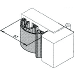 ANTI-PINCE DOIGTS ELEGANCE COTE FEUILLURE 7014 F PROTECTION STANDARD VACHETTE Haut. m 05, 2