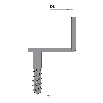 BATTEMENT DE PERSIENNE COUDE A VISSER INOX 316