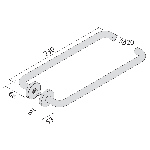 BEQUILLE DOUBLE EST RALLONGEE ZG 41/320 NORMBAU