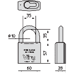 CADENAS POUR DEMI CYLINDRE EUROPEEN VIRO