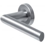 POIGNEE DE PORTE INOX SUR ROSACE SJ37 OPENLINE