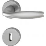 POIGNEE DE PORTE NEW YORK SUR ROSACE FINITION INOX HOPPE