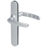 POIGNEE DE PORTE SLIM ENTRAXE 195 MM FINITION CHROME SATIN VACHETTE - Bec-de-cane