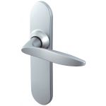 POIGNEE DE PORTE TWIST ENTRAXE 165 MM FINITION CHROME VELOURS VACHETTE