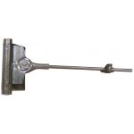 FERME-PORTE A TIGE ACIER ZINGUE Haut. fix mm 100, 120, 150, 75 Long. de tige mm 235, 3