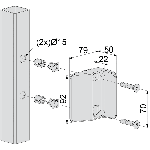 GACHE POLYAMIDE NOIR POUR PORTILLON LOCINOX