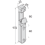 GACHE PORTAIL APPLIQUE TIRARD