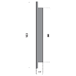 GRILLE A ENCASTRER RONDE DOUBLE NICOLL - 123 Ø D mm 123