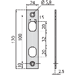 JEU DE 2 GACHES HAUTE ET BASSE 2843/00/0 STREMLER