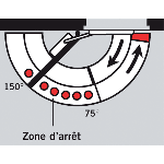 LIMITEUR D'OUVERTURE POUR GLISSIERE G/N DORMA