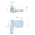 PAUMELLE POUR PROFIL PVC FLORENCE 105 FAPIM