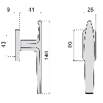 JR Products 20345 Bouton de manivelle de fenêtre