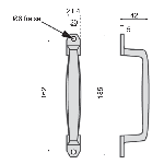 POIGNEE DE PORTE DROITE VACHETTE ASSA ABLOY