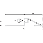 PROFIL SEUIL ALUMINIUM 4113 VACHETTE ASSA ABLOY