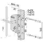 SERRURE DE PORTAIL INOX A CYLINDRE EUROPEEN INOX LOCINOX