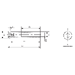 TERMINAISON FILETEE TETE CYLINDRIQUE