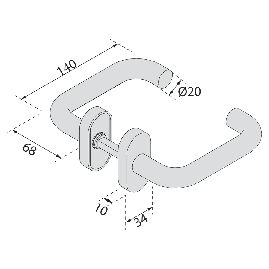 Rosace Porte 4 Pièces Rosace Cylindre Cache Serrure Protections de Clés  Rosace Double Acier Inoxydable Protection