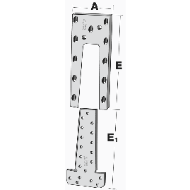 ETRIER A QUEUE D'ARONDE ETB ETRIER A QUEUE D'ARONDE ETB SIMPSON A x B x E x E1 mm 60 x 123 x 95 x 85