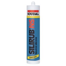 MASTIC SILICONE NEUTRE SILIRUB NS SOUDAL - Blanc