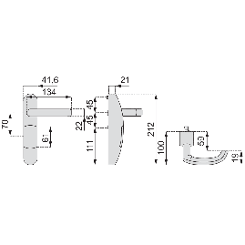 MODULE DEMI-ENSEMBLE POIGNEE REVERSIBLE NON-CONDAMNABLE 3100 JPM