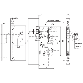 SERRURE D'URGENCE VACHETTE D456 STORE-ROOM VACHETTE