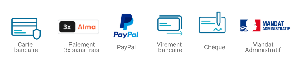 Modes de paiement disponible sur le site - France Quincaillerie
